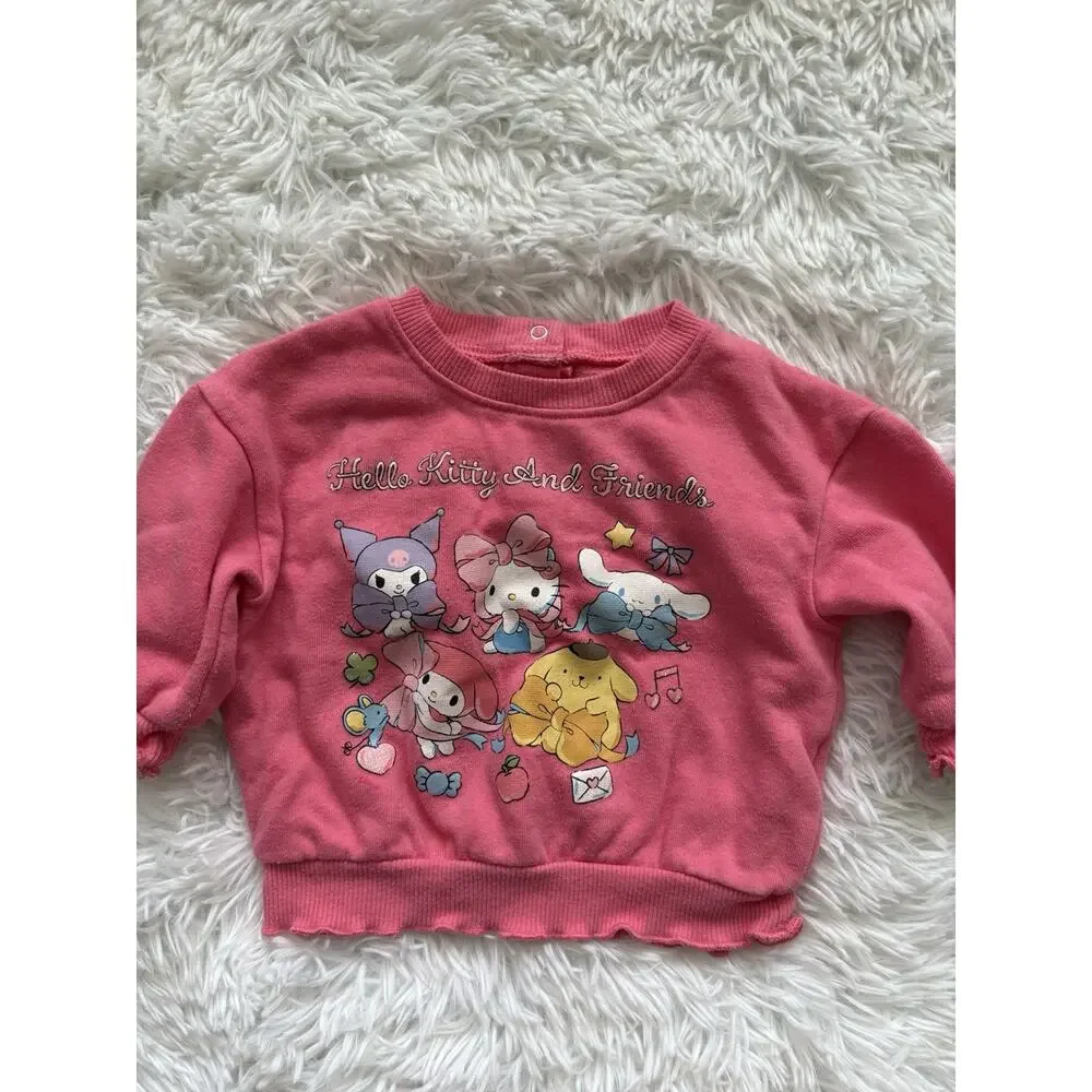 Hello Kitty & Friends Sanrio Toddler 3/6 Mo. Sweatshirt. Adorable, Fun